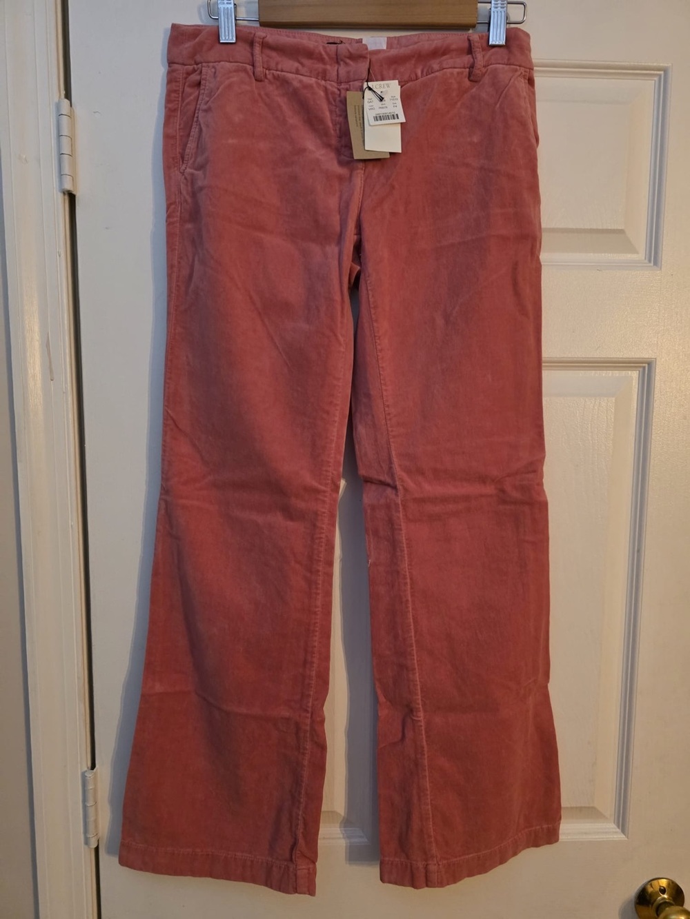 Vintage J.Crew Women’s Corduroy Wide-Leg Pants in Dusty Rose. Sz P4. NWT. $39
